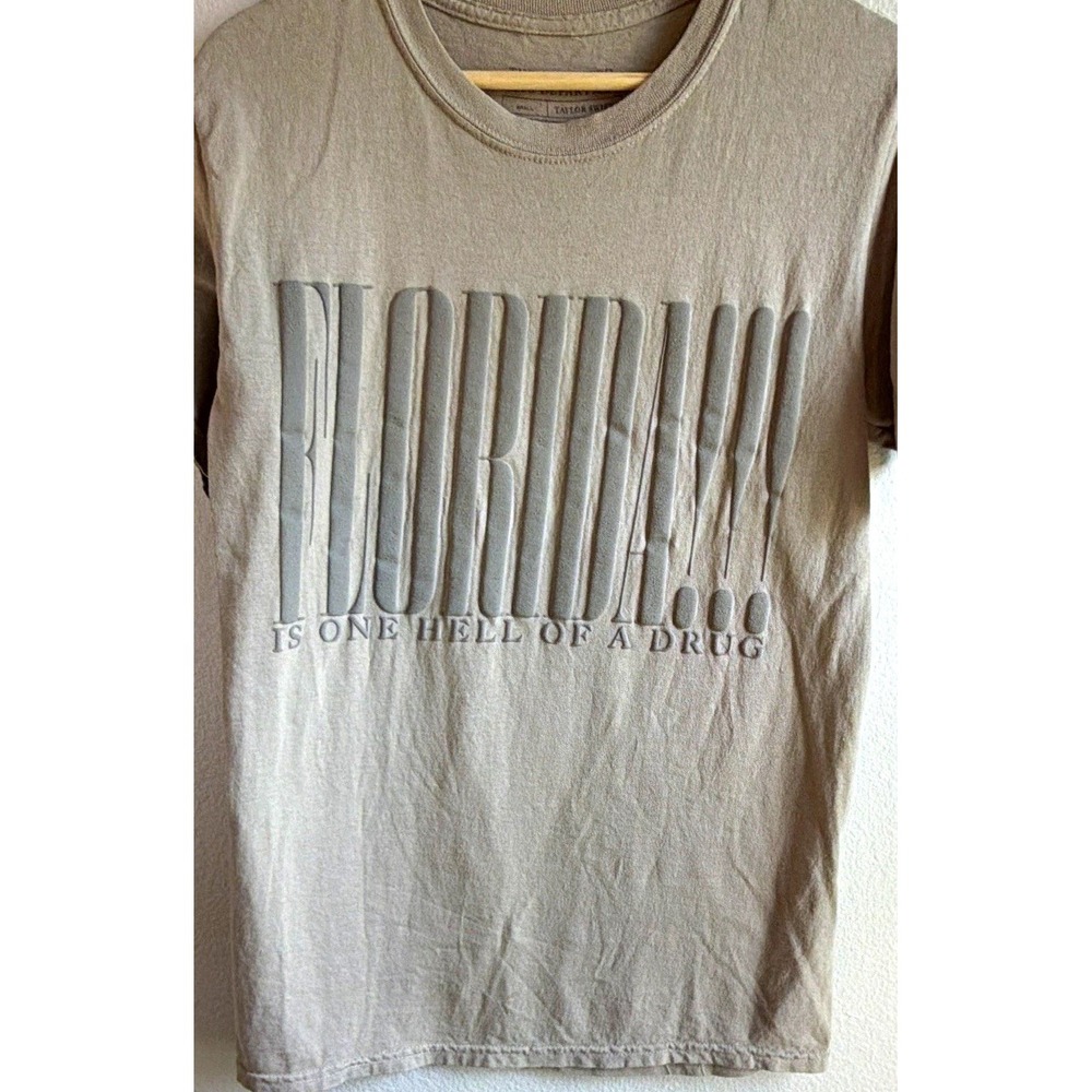 Taylor Swift The Tortured Poets Department Beige Graphic Print Tee Women's M